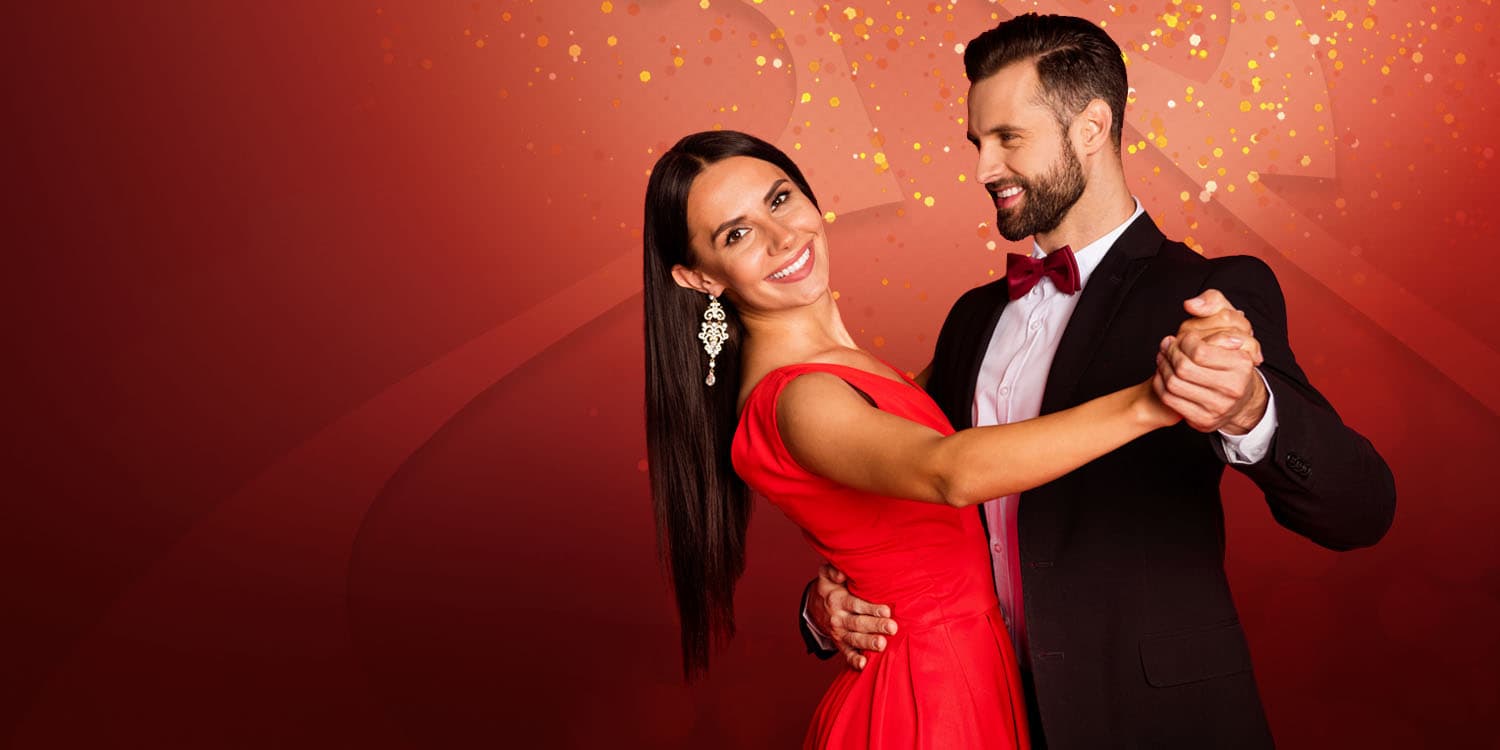 Young woman receiving the gift of dance for Christmas